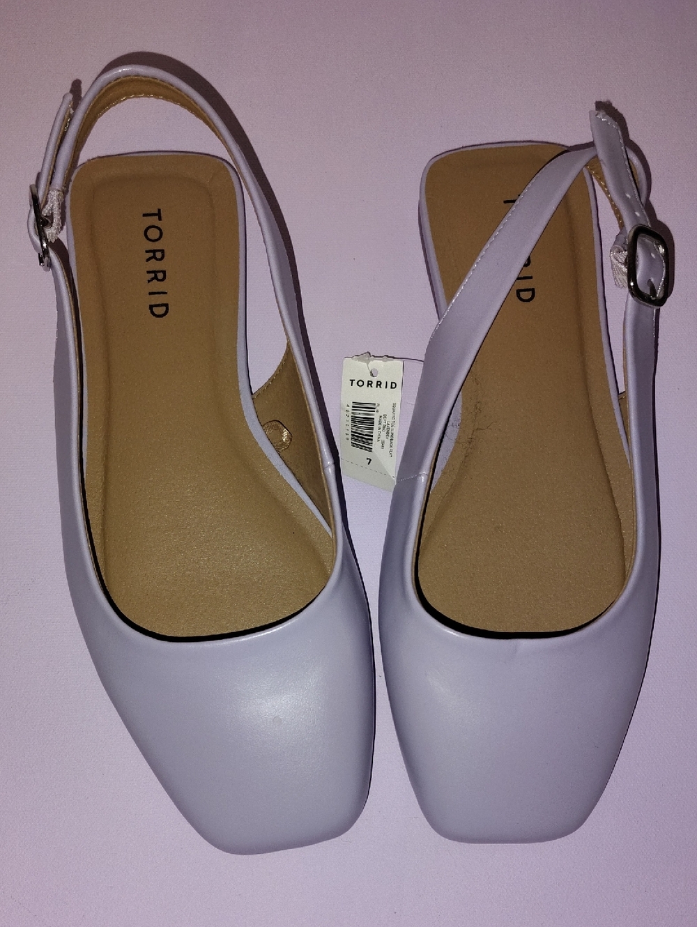 torrid Lilac Slingback Square-Toe Flats